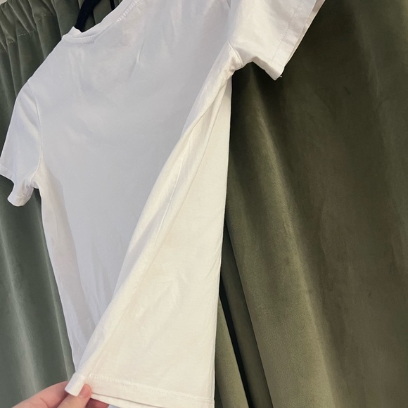 Topshop white graphic tshirt crop top save the sea whale size small - Picture 3 of 8